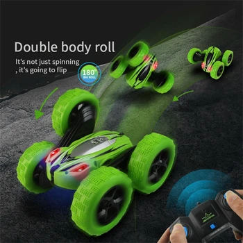 Nuotolinio Valdymo Automobilių, 360° Pasukti Stunt Car RC 4WD Didelės Spartos Off-Road Vaikų Žaislas