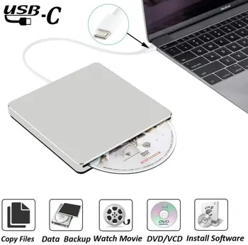 Išorinis DVD įrašymo įrenginį USB 3.0/Tipas-C Optinis įrenginys Slim Slot in CD/DVD+/-RW įrašymo įrenginys Grotuvas, USB, C Superdrive Mac/ Langą