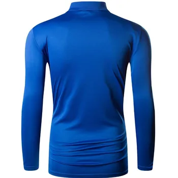 Jeansian vyriški Lauko Marškinėlius (T-Shirt Paplūdimio Dry Fit Long Sleeve Golfo, Teniso, Boulingo Marškinėliai Topai LA313 Mėlyna