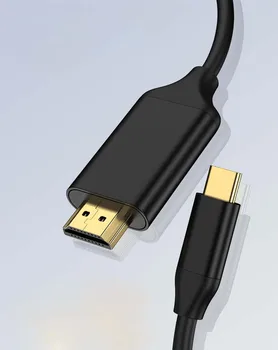 USB C Tipo HDMI Kabelis 4K 60Hz 1.8 m, HDMI, Kompiuterio Monitorius, USB-C 3.1-HDMI Male Vyrų Kabelis Adapteris skirtas MacBook Pro/Air