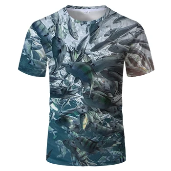 2020 Juokinga Fishinger T-Shirt 3D Atspausdintas Kardžuvės Marškinėliai Vyrams Žvejys Marškinėlius Streetwear vasaros kietas žvejybos kostiumą
