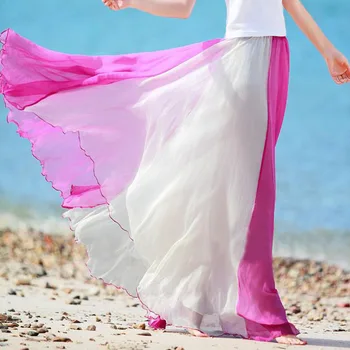 Sūpynės pasakų rašyba spalva mopping krūtinės suvynioti šifono sijonas plius dydis Moterų, Vasaros Moterų sijonas