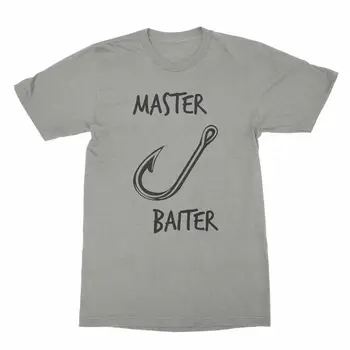 Master Baiter Marškinėliai Juokingi Žvejybos Marškinėliai Vyrams