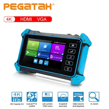 Pegatah 4K HDMI VGA įvestis VAIZDO testeris stebėti vaizdo kameros Ip kameros testeris IPC testeris poe testeriai kamera, VAIZDO kamera, testeris