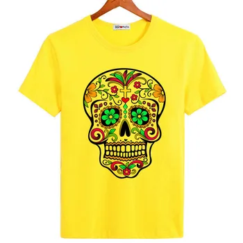 BGtomato kūrybos kaukolė spalvinga mados marškinėliai vyrams nauja mada originalaus dizaino karšto t shirts pigiai parduoti