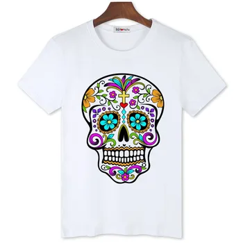 BGtomato kūrybos kaukolė spalvinga mados marškinėliai vyrams nauja mada originalaus dizaino karšto t shirts pigiai parduoti