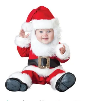 Bamblys Kalėdų Cosplay Kostiumų Santa Claus Naujųjų Metų Elf Elnias Šalis Berniukų ir Mergaičių Rezultatų Drabužių su Skrybėlę 90-160CM
