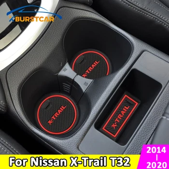 Xburstcar Anti Slip Durų Groove Kilimėlis Nissan X-Trail X Trail T32 - 2020 Vartų Lizdą, Padas neslidus Taurės Kilimėliai Priedai