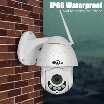 Hiseeu 1080P 2MP PTZ Kūdikių IP Kamera, Wireless WiFi Lauko Dviejų krypčių Garso CCTV Saugumo Tinklo Stebėjimo Kamerą Onvif