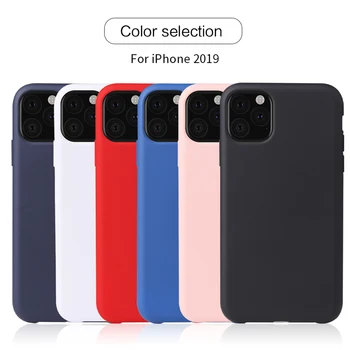 Oppselve Telefono dėklas Skirtas iPhone 12 11 Pro XR XS Max X Paprasta vientisa Spalva Ultra Plonas Kietas Skystas Atveju Saldainiai Color Back 11 Dangtis