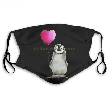Boardrippaz Pinguin Pingvinas Herz Ballon Širdies Balionu, Meilės Liebe Mielas Įdomus Moterų Vasarą Karšto Pardavimo kaukė Veido Kaukės