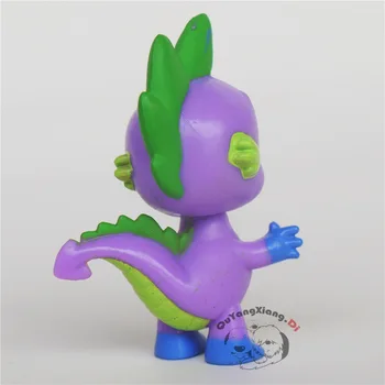 Figūrėlių, 5cm Mažai Cute Arklių Lėlės Modelio Anime Žaislai Smaigalys Drakonas Tamsius ratilus Žaislai Vaikams