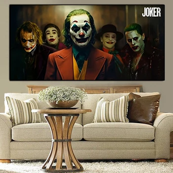 2021 Naujausią Filmą Joker HD Movie Naftos Tapyba ant Drobės Sienų Plakatai ir Spausdina Sienos Menas Nuotraukas Cuadros už Kambarį Dekoro