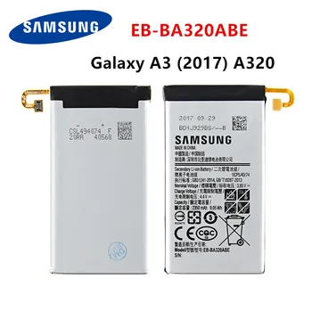 SAMSUNG Originalus EB-BA320ABE 2350mAh Baterijos Samsung Galaxy A3 (2017 M.), A320 SM-A320F A320Y A320FL A320F/DS A320Y/DS