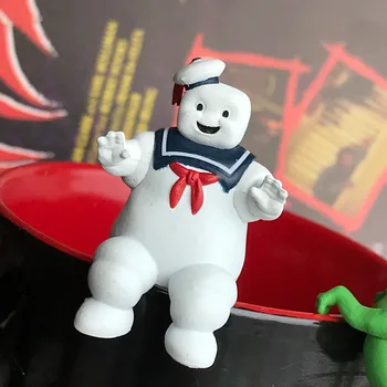1pcs 11CM opp paketo Animacinių filmų Anime Ghostbusters žalia dvasios Slimer veiksmų skaičius, lėlės PVC taurės sienos modelis BB Trankyti Žaislai d10