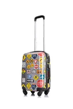 Lagaminas su spausdinimo eismo logotipas naujovė bagažo rankinės kelionės bagažo atveju, jei maišelis portmanteau