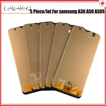 5 gabalas/daug incell LCD samsung galaxy A30 A50 A50S LCD Ekranas Jutiklinis ekranas skaitmeninis keitiklis samsung A305 A505 A507 Rėmo LCD