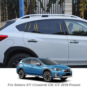 Automobilių Optikos, Skirtos Subaru XV Crosstrek GK GT 2018-Pateikti Automobilių Langų Apdaila Lipdukas viduriniame Stulpelyje Lipdukai PVC, Išorės Priedai