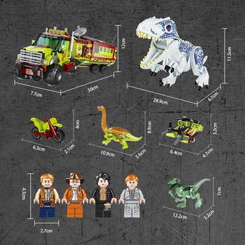 Dinozaurų Pasaulis Parko Kūrimo Bloką Slaptas Detektyvas Komanda Tyrannosaurus Rex Skaitmeninės Statybos Žaislas Vaikams, Dovana