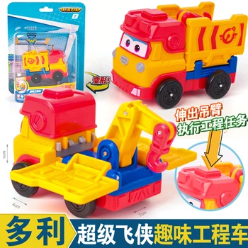 4pcs/rinkinys, Originali Mini Super Sparnus Veiksmų Skaičiai Žaislai Robotas Transformacijos Lėlės Vaikams Dovanų