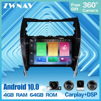 2 din IPS jutiklinį ekraną ir Android 10.0 Automobilio Multimedijos grotuvo Toyota Camry 2012-2017 vaizdo garso radijas stereo GPS navi galvos vienetas