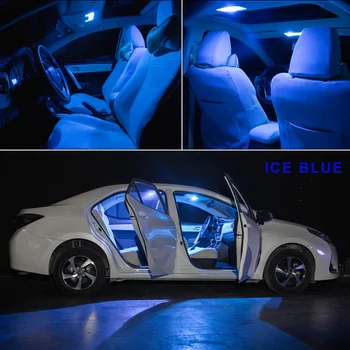 11 x Ice Blue Canbus Automobilio LED Licencijos numerio apšvietimo Lemputės Interjero Žemėlapis Lubų Kamieno Lempos Pakuotės Rinkinys, Skirtas 