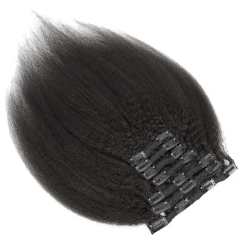 YVONNE Keistą Tiesiai Įrašą Žmogaus Plaukų priauginimas Brazilijos Mergelių Plaukų Natūralią Spalvą 7 Vnt/set 120g