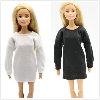 Mados Ilga Suknelė 11 Colių Barbie Lėlės Drabužius Barbie Priedai, Baby Girl Gimtadienio dovana Vaikams Mielas Kūdikis Gimė Drabužiai