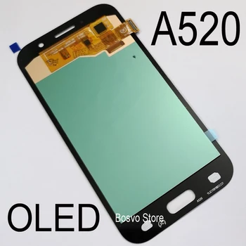 Didmeninė 5 Vnt./Daug OLED Samsung A5 2017 A520 LCD ekranas su sensoriniu OLED asamblėja