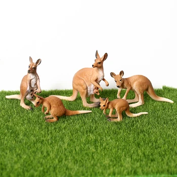 Realus Australijos Laukinių Gyvūnų Kengūros Koala Šeimos Veiksmų Modelį Pav Statulėlės Mokomoji Miškų Ūkio Žaislai Vaikams