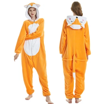 2020 Vienaragis Pižama Moterų Kigurumi Panda Žiemos Flanelė Pajama Kigurumi Suaugusiųjų Gyvūnų unicornio Sleepwear darbo drabužiai