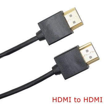 1M OT 3.0 mm (Super Minkštas Plonas HDMI male į Mini HDMI & HDMI male Kabelio Moto Mobilųjį Telefoną, Planšetinį kompiuterį 3FT lengvi Nešiojamieji