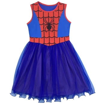 Helovinas Merginos Spiderman Kostiumas Kalėdų Mergaičių žmogus-Voras Dress Cosplay Superherojų Kostiumai Karnavaliniai Šalies Drabužių Mergina