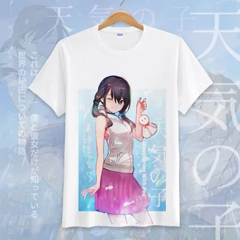 Animacinių Filmų Atmosferos Su Jumis Marškinėliai Moterims Kawaii Marškinėlius Mados Anime Drabužių Streetwear Harajuku T-Shirt