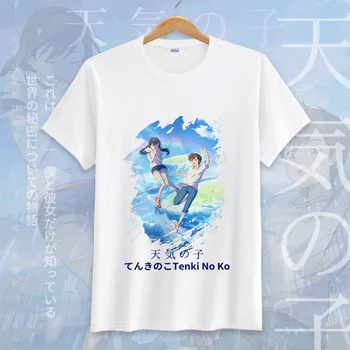 Animacinių Filmų Atmosferos Su Jumis Marškinėliai Moterims Kawaii Marškinėlius Mados Anime Drabužių Streetwear Harajuku T-Shirt