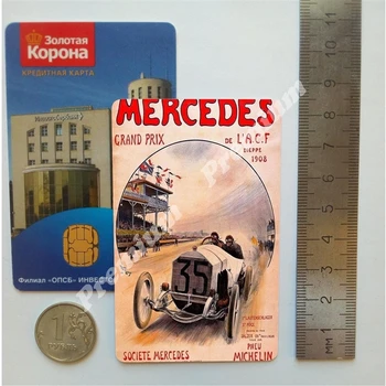 Šaldytuvas magnetas suvenyrų Mercedes-Benz Репринт винтажного постера