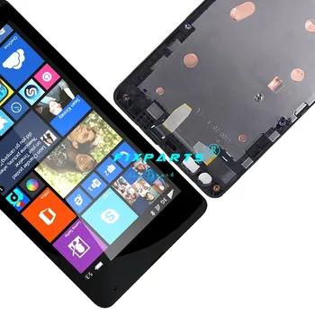 Patikrintas Nokia Lumia 535 LCD Ekranas Jutiklinis Ekranas skaitmeninis keitiklis komplektuojami Su Rėmo N535 RM-1090 LCD Ekranas 2S Versija