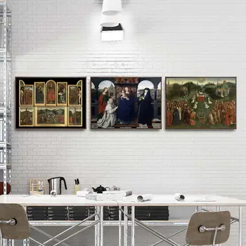 Namų Dekoravimo Meno Sienos Nuotraukas Fro Kambarį Plakato Spauda, Drobė Paveikslų Netherlandish Jan Van Eyck