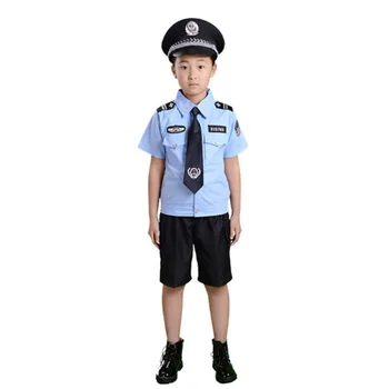 2020 m. Vaikų Dienos Karnavalas Šalis, Cosplay Kostiumai, Paauglys Eismo Policininkas Vienodas Vaikams Unisex Helovinas Drabužiai