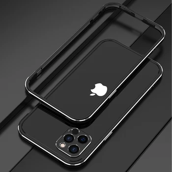 IPhone 12 Pro Max Mini Bamperis Aliuminio metalo Rėmelis Padengti Sunku Telefono dėklas skirtas iPhone 12 Pro iPhone12 Mini + carmera Raštas