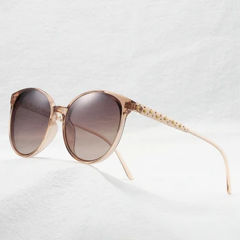 FENCHI akiniai nuo saulės moterims poliarizuota cat eye derliaus dizaino negabaritinių mados prekės ženklo saulės akiniai oculos feminino