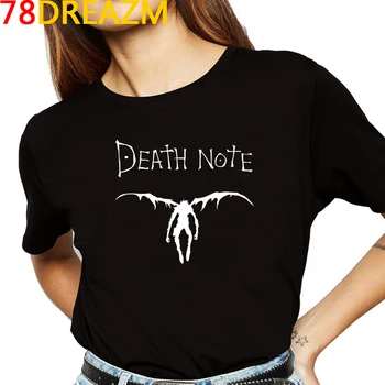 Japonų Anime Death Note, Marškinėliai Moterims Kawaii Animacinių filmų Vasaros Viršūnes T-shirt Ichigo Balinimo Grafinis Tees Harajuku Unisex Moteris