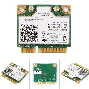 Naujas 300M Intel Dual Band Wireless - AC 7260AN 7260HMW Pusę Mini PCI-E Card 5G 