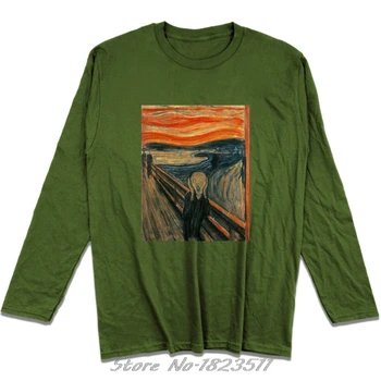 Prekės Marškinėliai Mados Vyrų Edvard Munch 