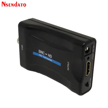 BNC HD Converter Adapteris 1080P/720P Ekranas Vaizdo Garso Conversor Priežiūros Stebėti TV signalo Keitiklis su USB Kabeliai