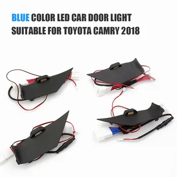 Automobilių durų Dubenį Aplinkos Atmosferą Lemputė dega Toyota Camry 2018 Interjero šviesiai Mėlyna spalva