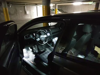 Canbus LED automobilių licenciją plokštės lempos+ interjero priešrūkiniai žibintai žemėlapis rinkinys lemputė Volkwagen VW Golf 4 5 6 7 MK4 MK5 MK6 MK7 1998-2018