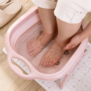 Sulankstomas Footbath paprasto putų masažas kibirą Plastiko kojų vonia, baseinas, didelis gilaus footbath judančias barelį Sumažinti Spaudimą