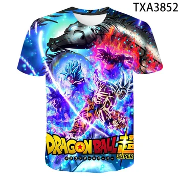 2020 Animacinių filmų Anime Dragon 3D T Marškinėliai Atsitiktinis Berniukas mergaitė Vaikai Mados Streetwear Print T-marškinėliai Vyrams, Moterims, Vaikams dbz Kietas Viršūnes Tee