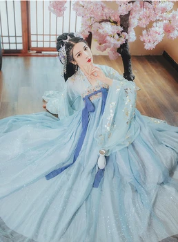 Kinijos cosplay tradicinių Jinmeihe Hanfu woemn senovės princesė kostiumas nacionalinės Hanfu etape kostiumas liaudies šokių hanfu suknelė
